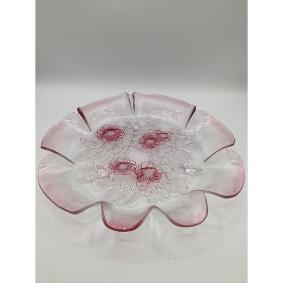 Mikasa Pink Rosella 13'' diameter Serving Bowl Elegant - Picture 5 of 5